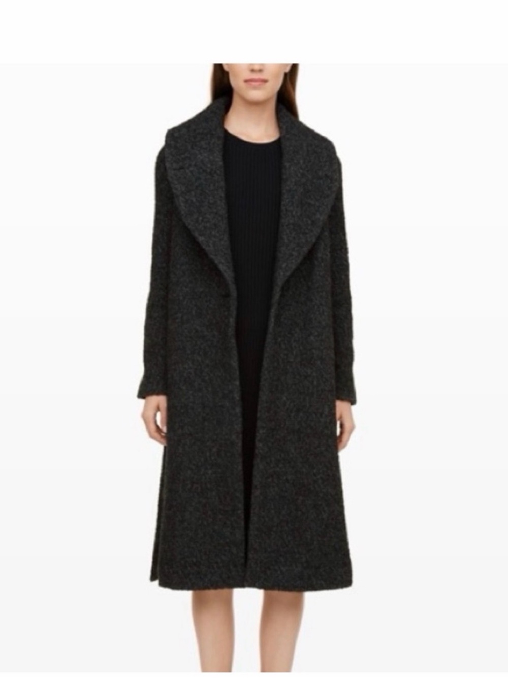 Club monaco Kaorie Shawl Collar Coat charcoal